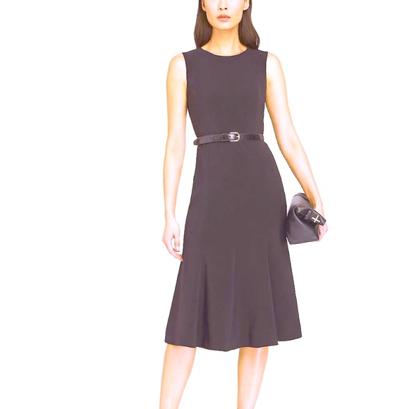 Flute Crepe Midi Dress - Brand New - NEVER WORN - DUSTY PLUM**
